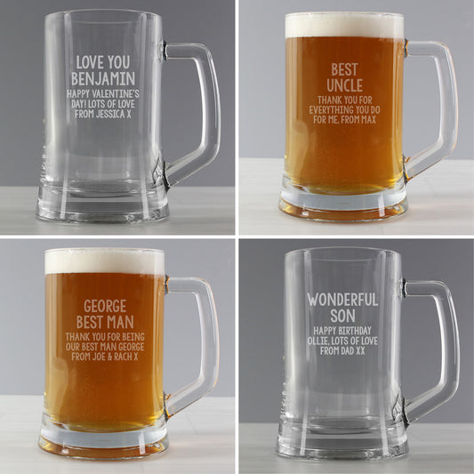 Personalised Free Text Tankard