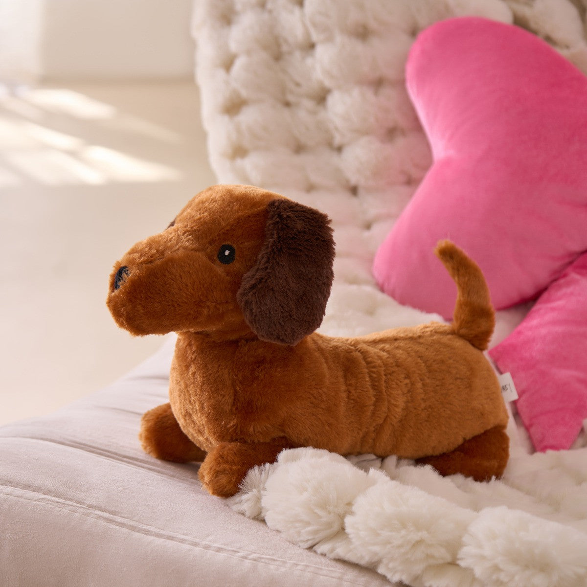 Sausage Dog Microwaveable Hottie - Brown