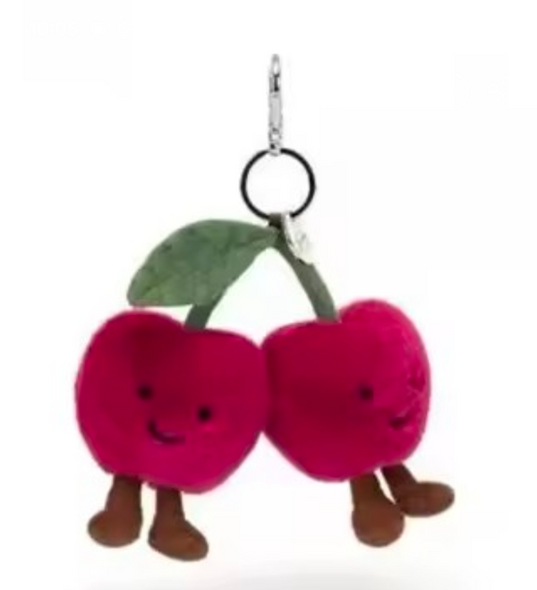 Cherry Plush Bag / Keyring Pendant LIMITED STOCK