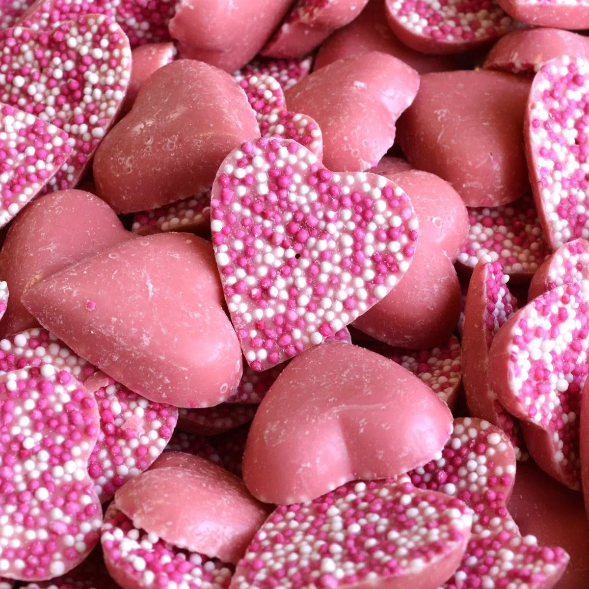 Chocolate Pink Hearts 1 kg
