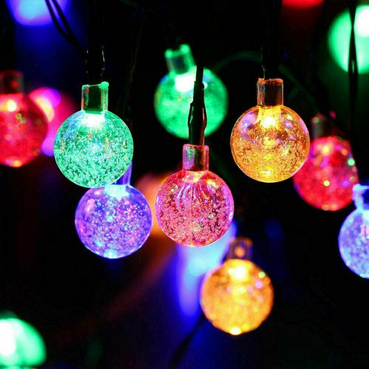 50 LED Solar Powered Garden String Ball Lights